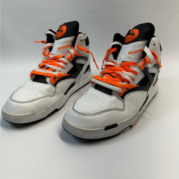 Reebok Pump Omni Zone 2 OG White Orange Black Mens Size 11 - Picture 2 of 7